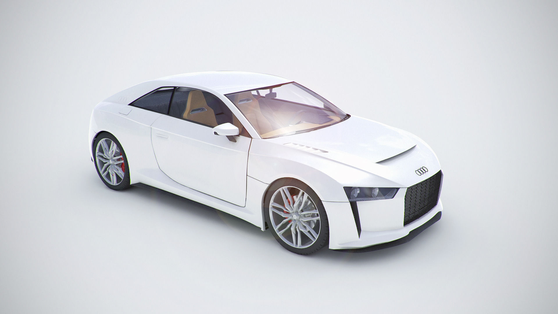 Audi Quattro concept coupe 2010version  3D model_1