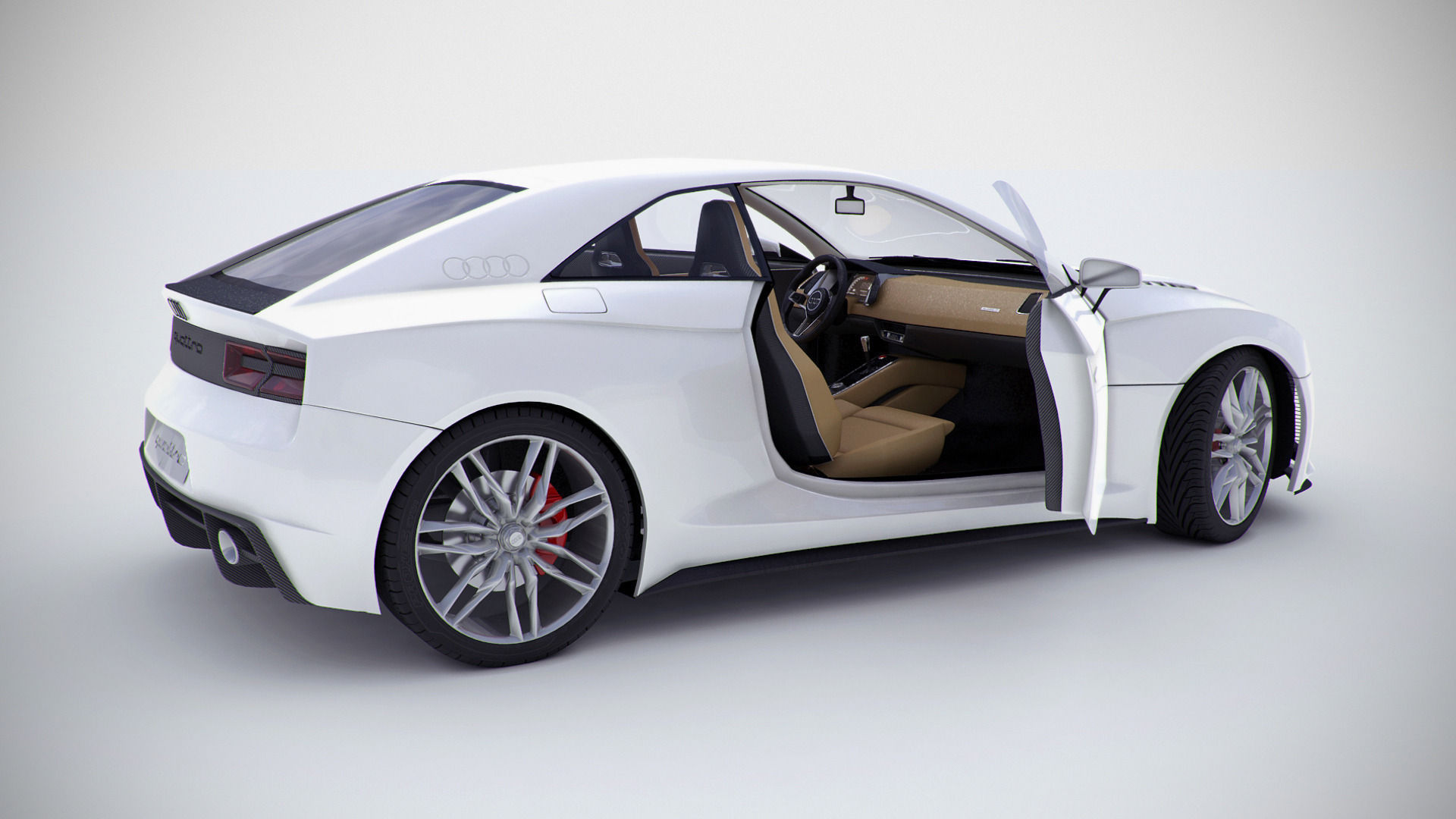 Audi Quattro concept coupe 2010version  3D model_3