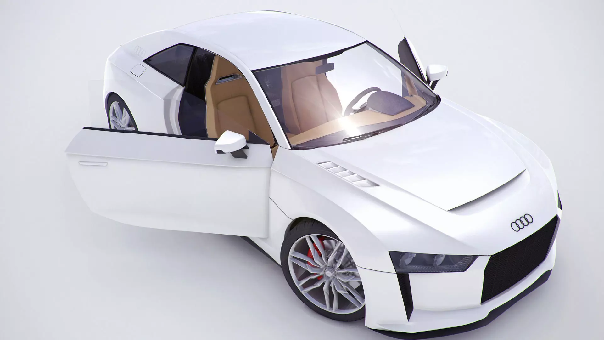 Audi Quattro concept coupe 2010version  3D model_0