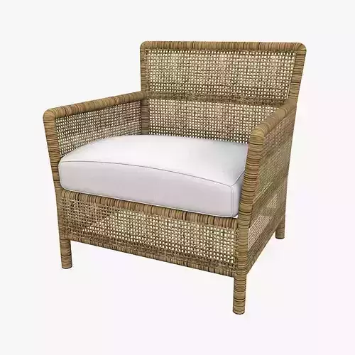Armchair Rattan 3D model