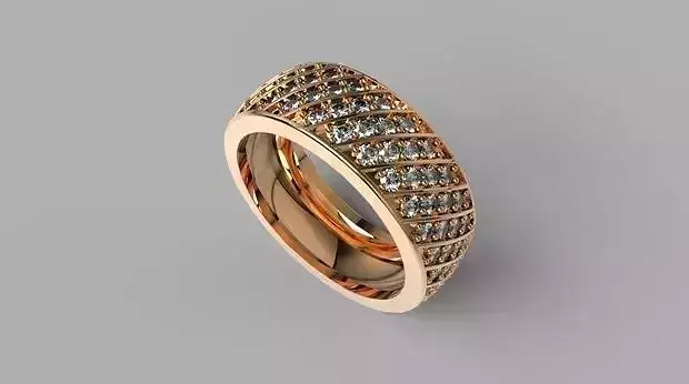 Ring radiance diamonds 3D print model