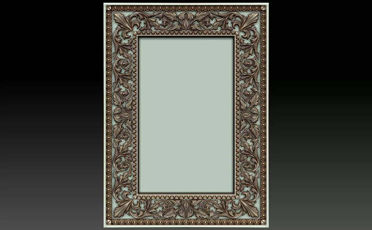 Decorative frame 3 3D model_0