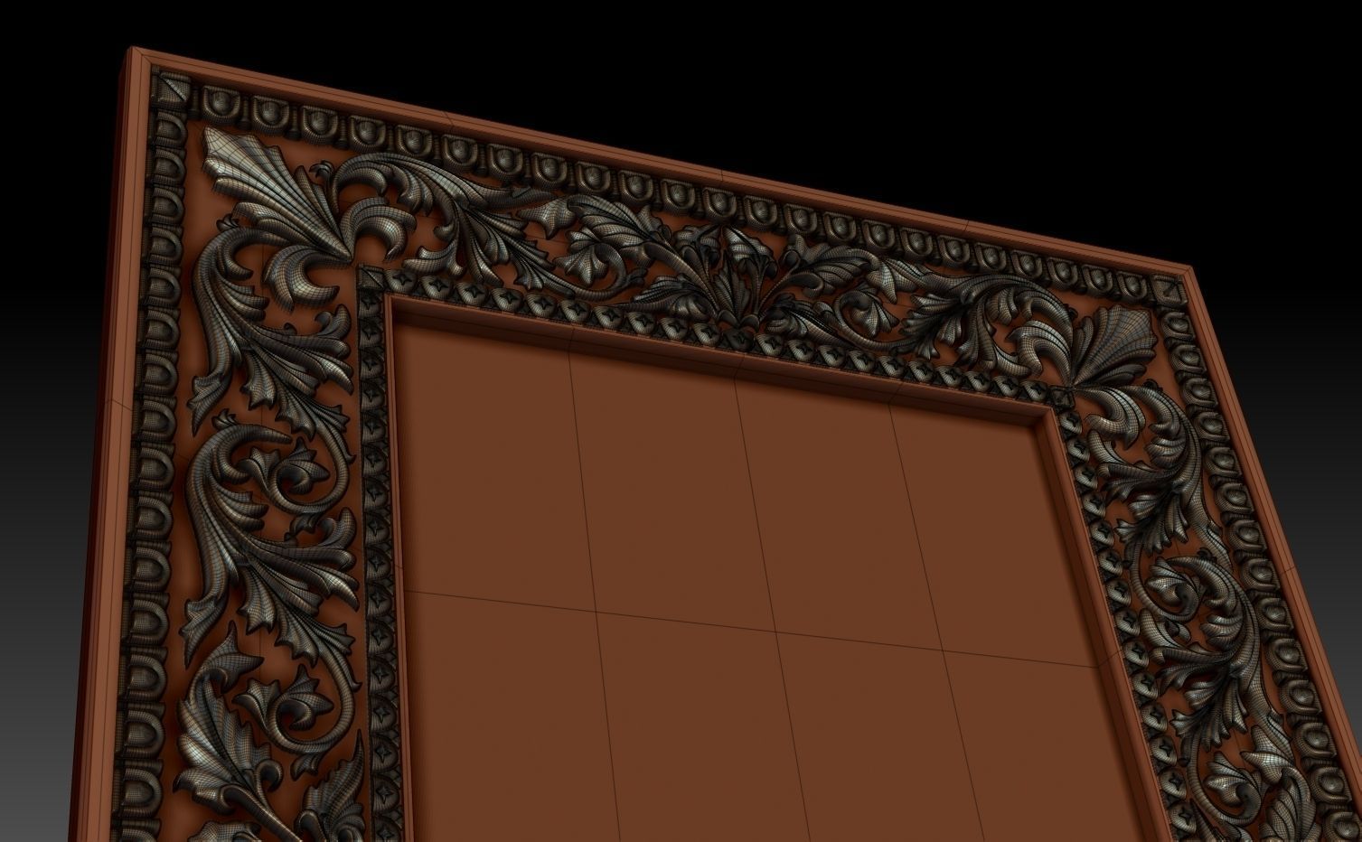 Decorative frame 3 3D model_4