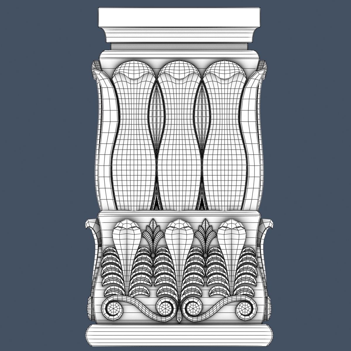Pilaster Capital 3D model_3