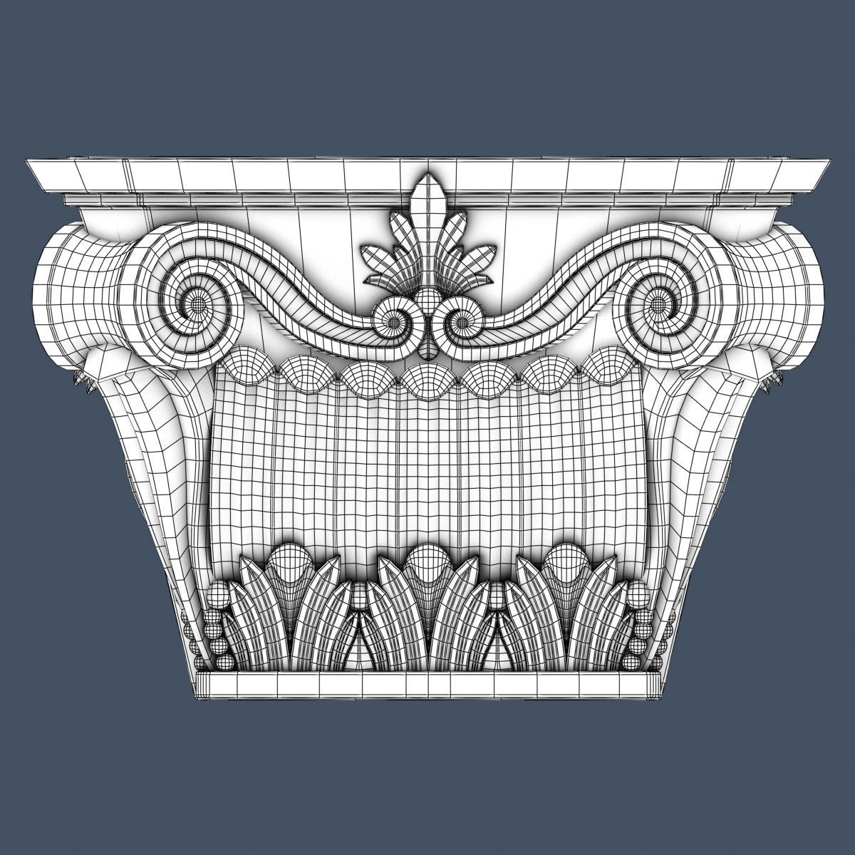 10 Pilaster Capitals Collection 3D model_14