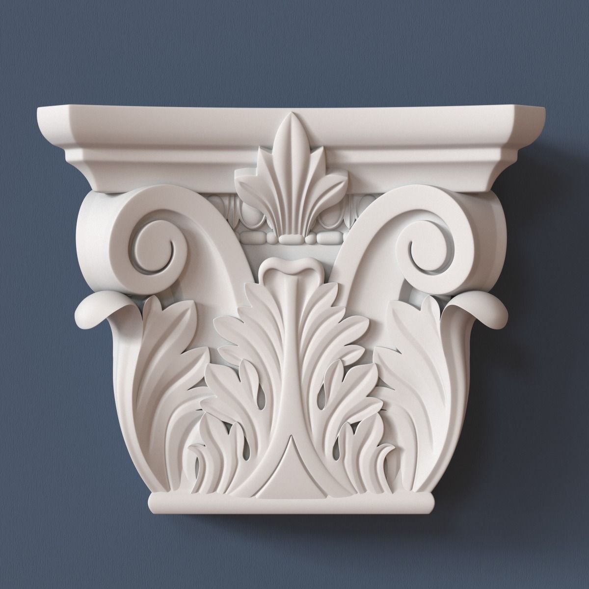 10 Pilaster Capitals Collection 3D model_1