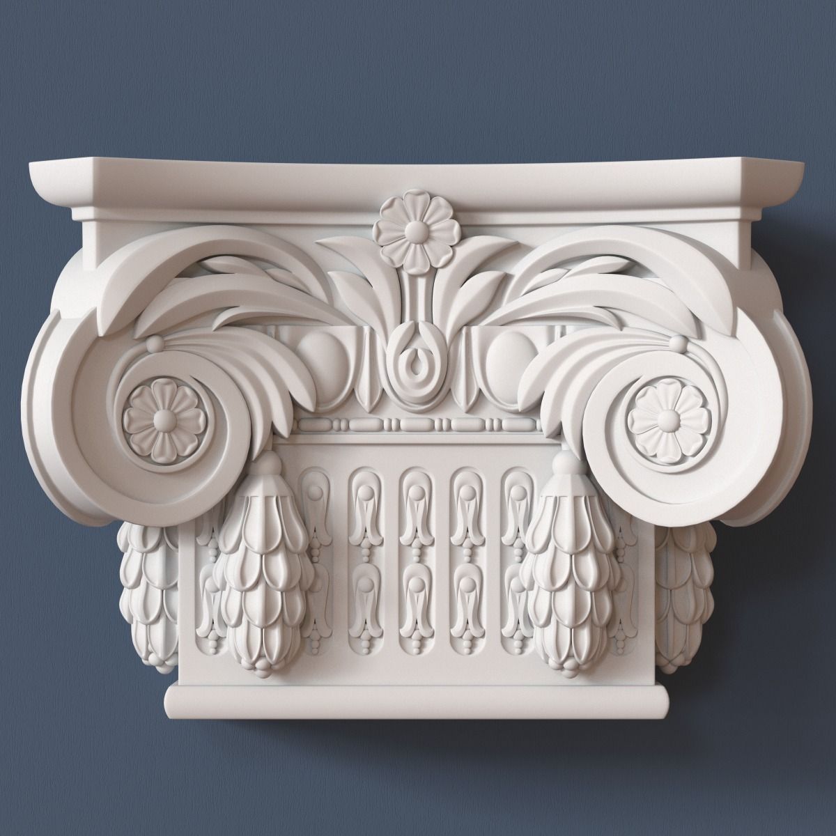 10 Pilaster Capitals Collection 3D model_2