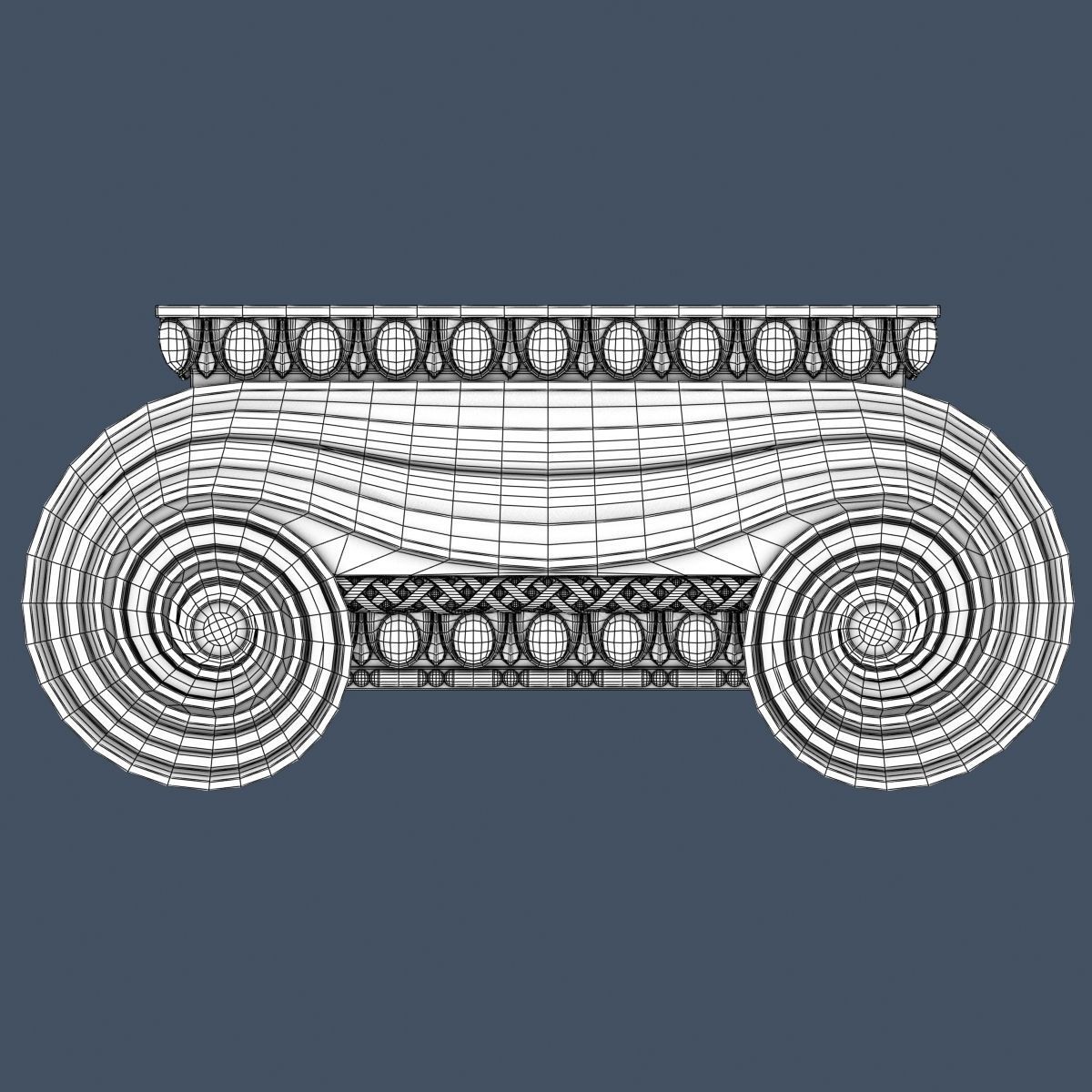 10 Pilaster Capitals Collection 3D model_19