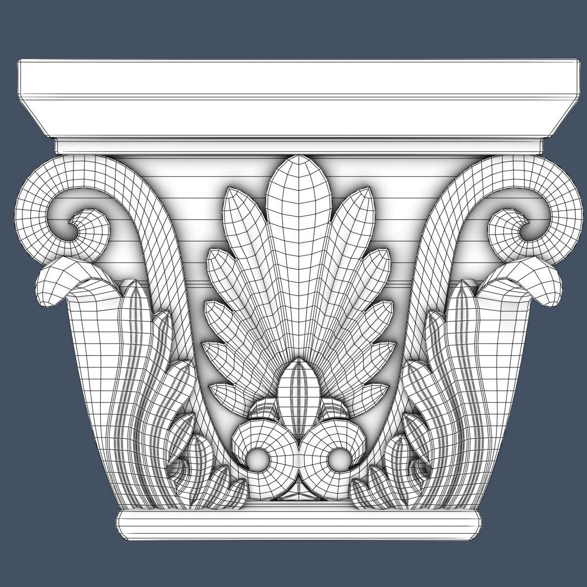 10 Pilaster Capitals Collection 3D model_15