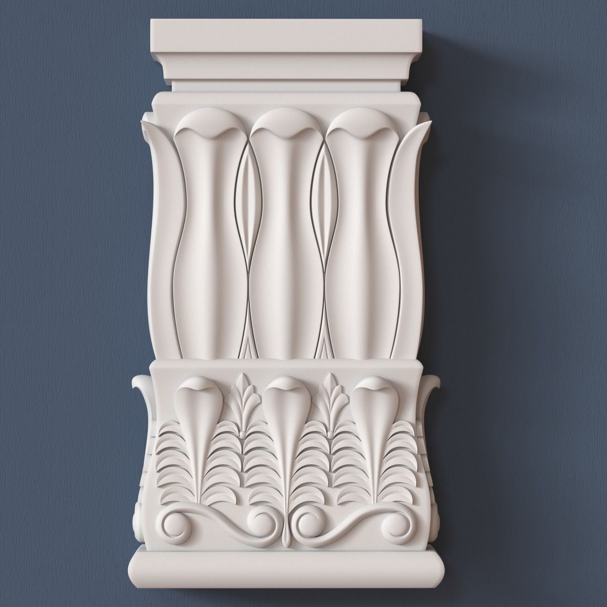 10 Pilaster Capitals Collection 3D model_9