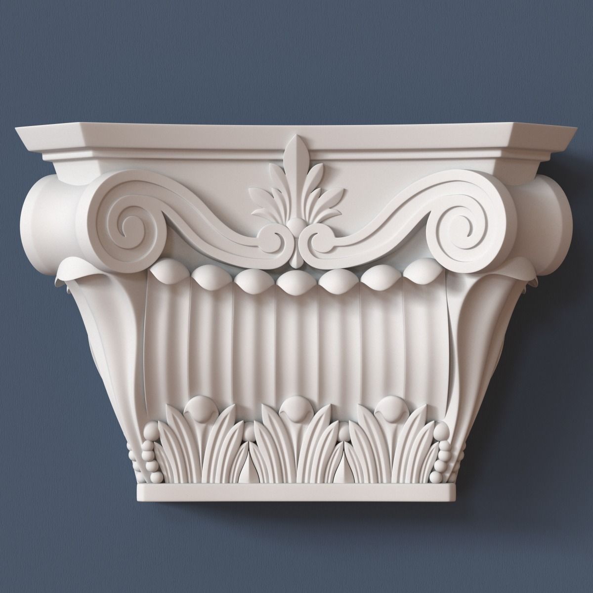 10 Pilaster Capitals Collection 3D model_5