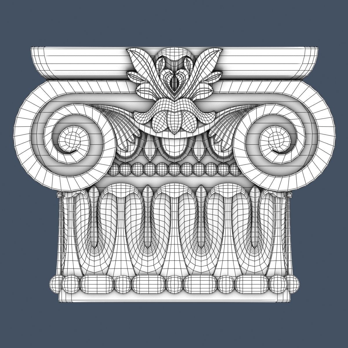 10 Pilaster Capitals Collection 3D model_16