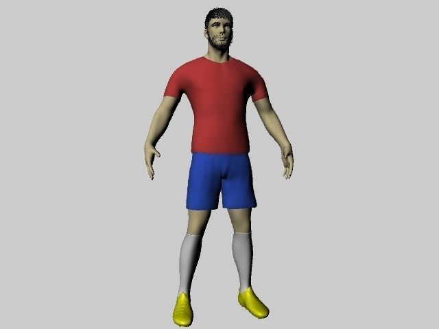 Football player 3D model_7