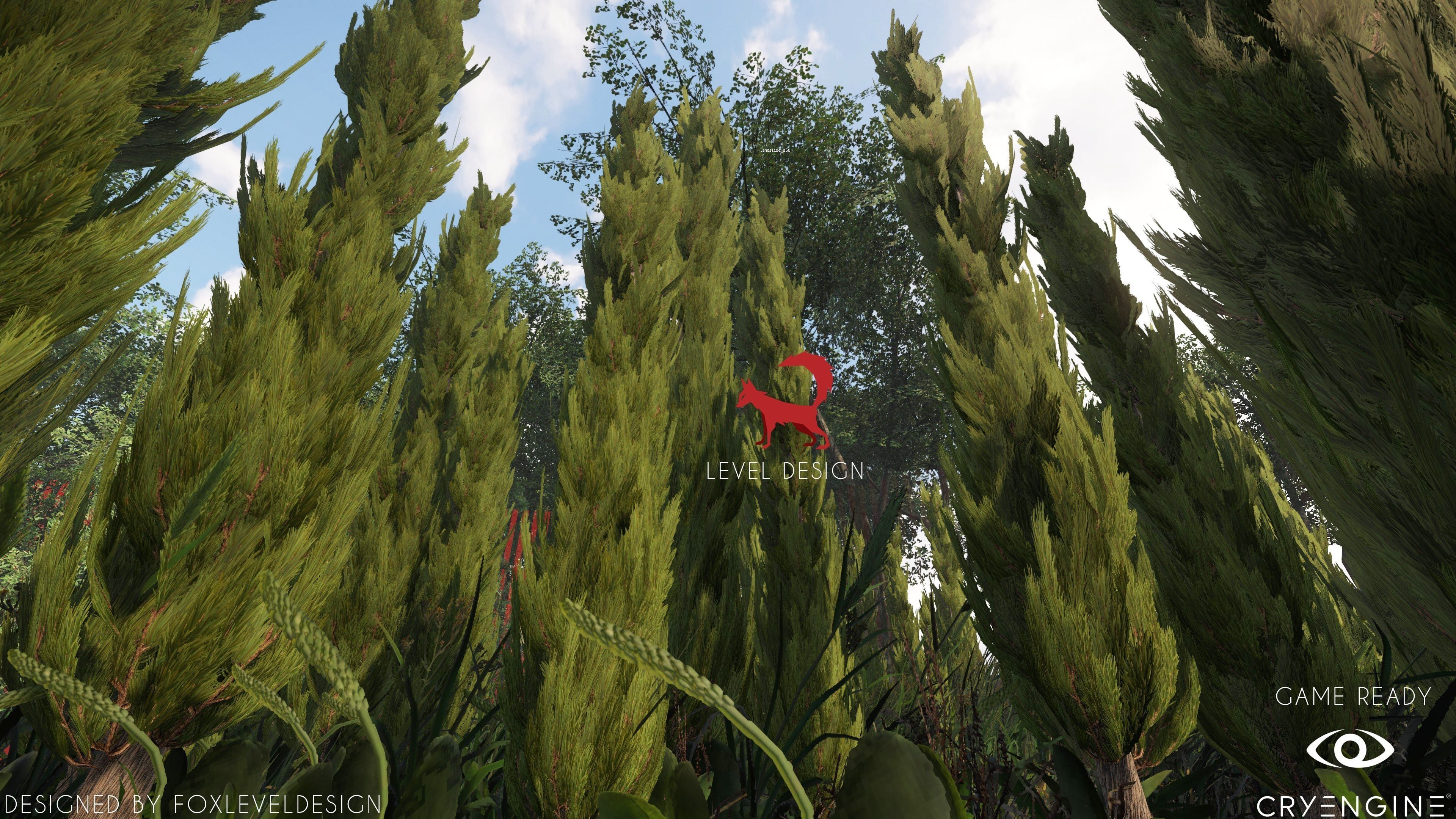 Game ready Pine Tree for Games Low-poly 3D model_0