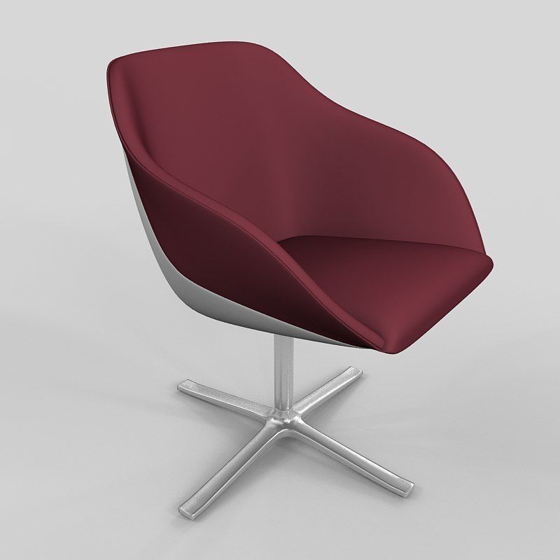 Armchair Walter Knoll Turtle 3D model_1