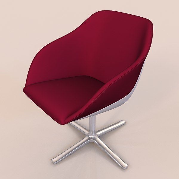 Armchair Walter Knoll Turtle 3D model_2