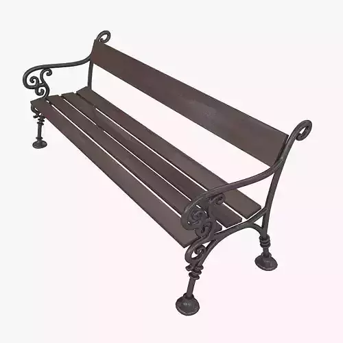 Bench Exterior Art Metal LA1