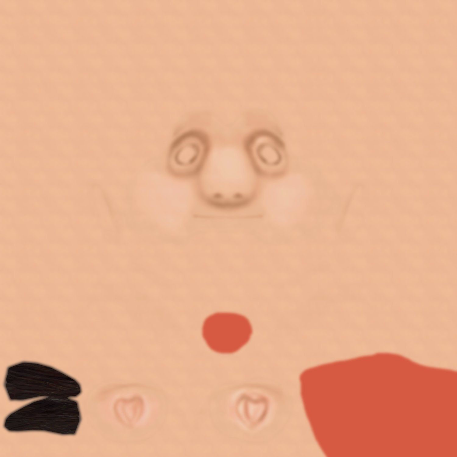 Rigged Cartoony Man Character with Textures 3D model_7