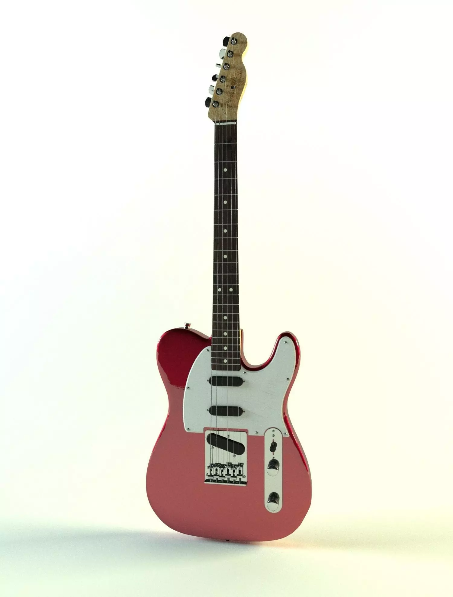 Fender Telecaster red metallic 3D model