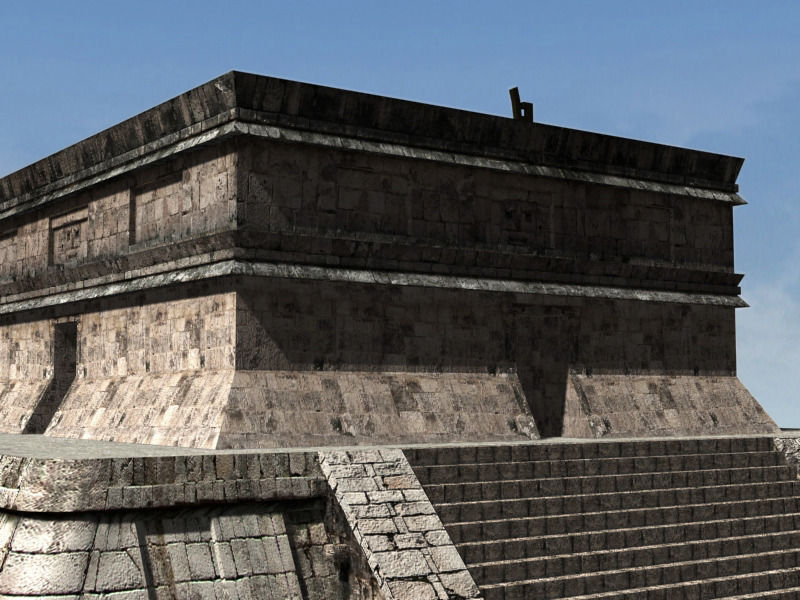 Photoreal Mayan temple - 3d model 3D model_11