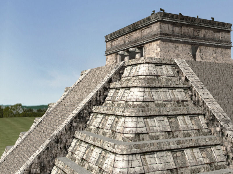 Photoreal Mayan temple - 3d model 3D model_4