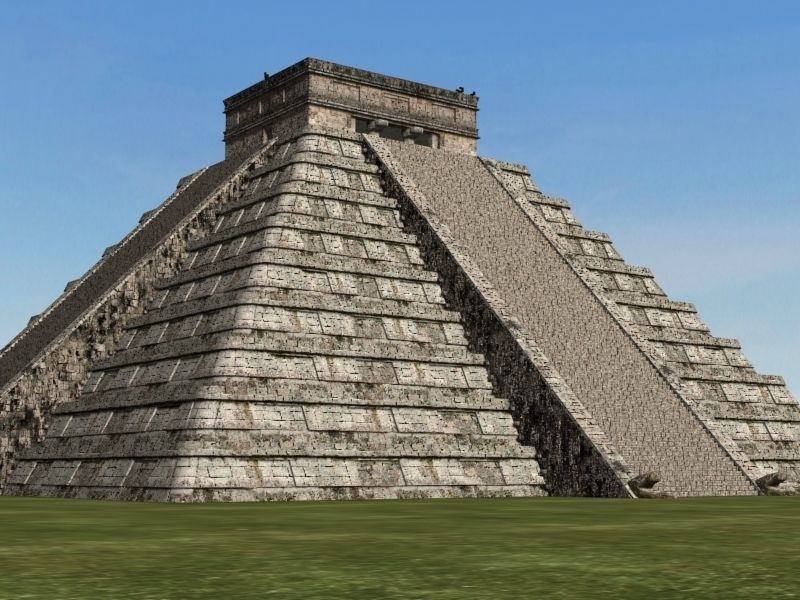Photoreal Mayan temple - 3d model 3D model_33