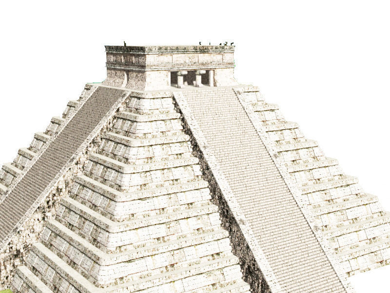 Photoreal Mayan temple - 3d model 3D model_29