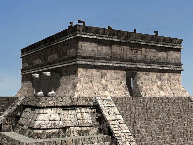 Photoreal Mayan temple - 3d model 3D model_9