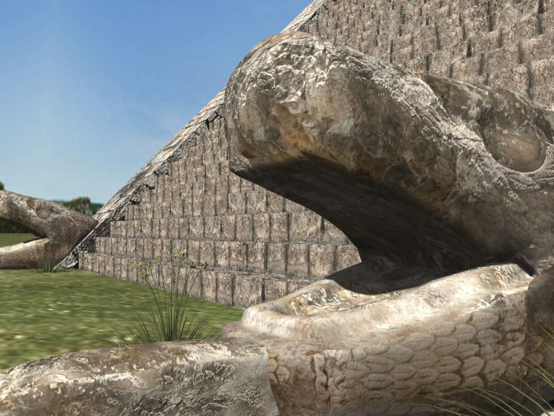Photoreal Mayan temple - 3d model 3D model_3