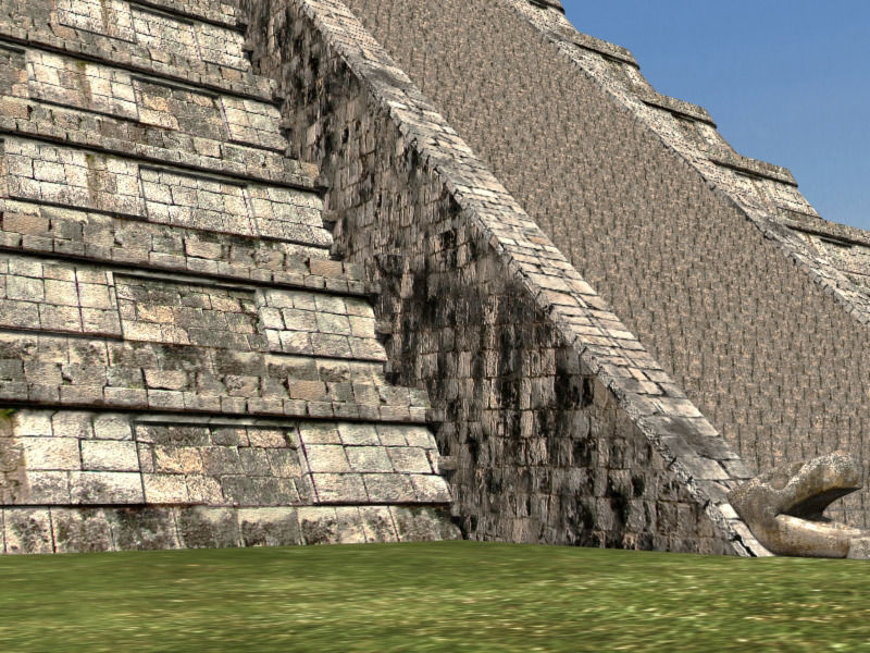 Photoreal Mayan temple - 3d model 3D model_2