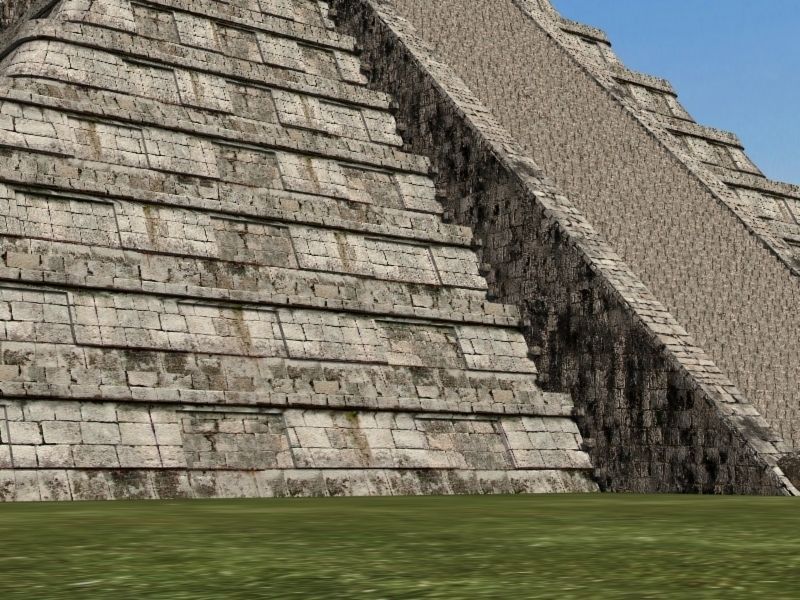 Photoreal Mayan temple - 3d model 3D model_28