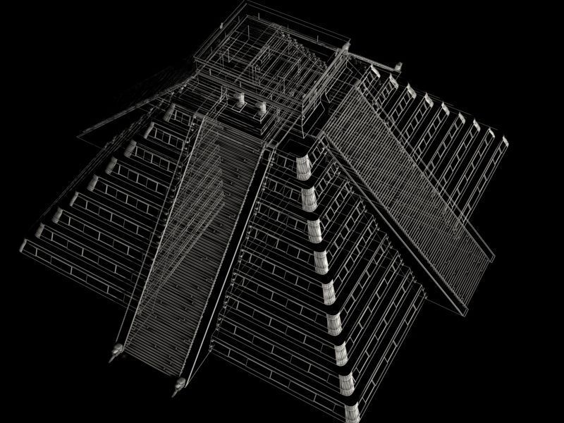 Photoreal Mayan temple - 3d model 3D model_22