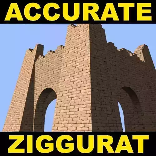The Accurate Ziggurat of Ur - 3d model 3D model The Accurate Ziggurat of Ur - 3d model 3D model
