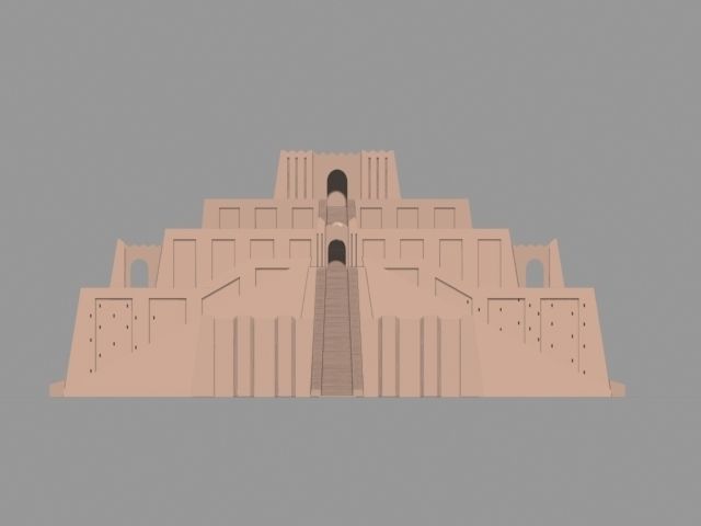 The Accurate Ziggurat of Ur - 3d model 3D model_32