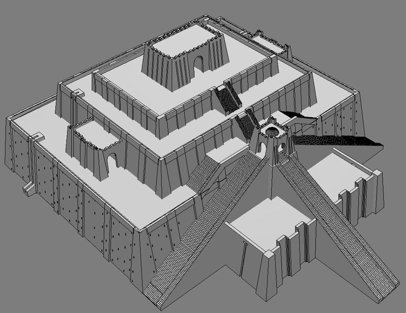 The Accurate Ziggurat of Ur - 3d model 3D model_25