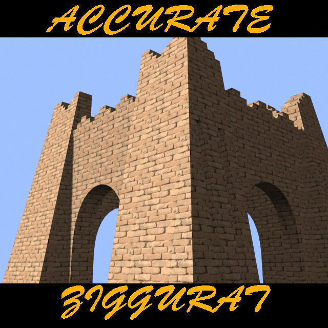 The Accurate Ziggurat of Ur - 3d model 3D model_1