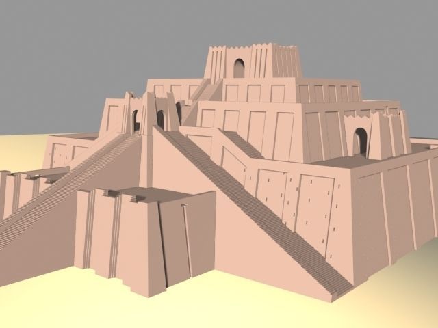 The Accurate Ziggurat of Ur - 3d model 3D model_31