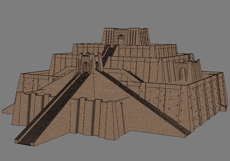 The Accurate Ziggurat of Ur - 3d model 3D model_46