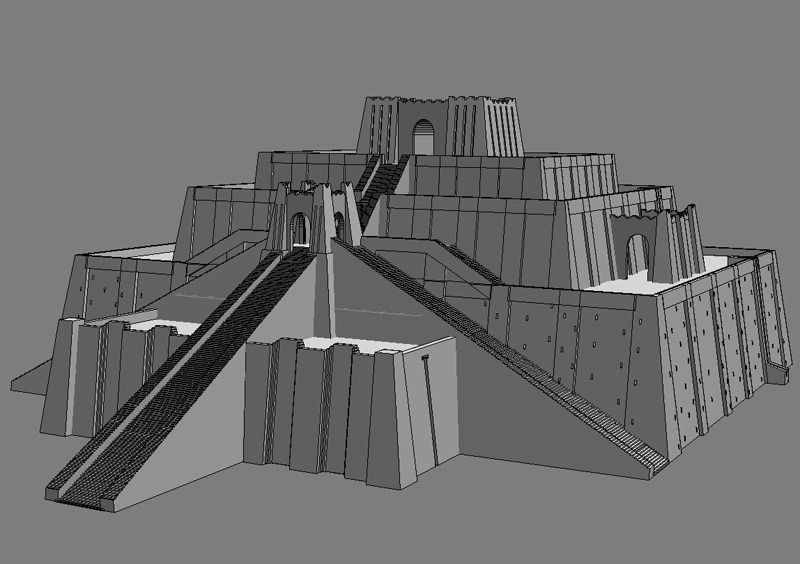 The Accurate Ziggurat of Ur - 3d model 3D model_40