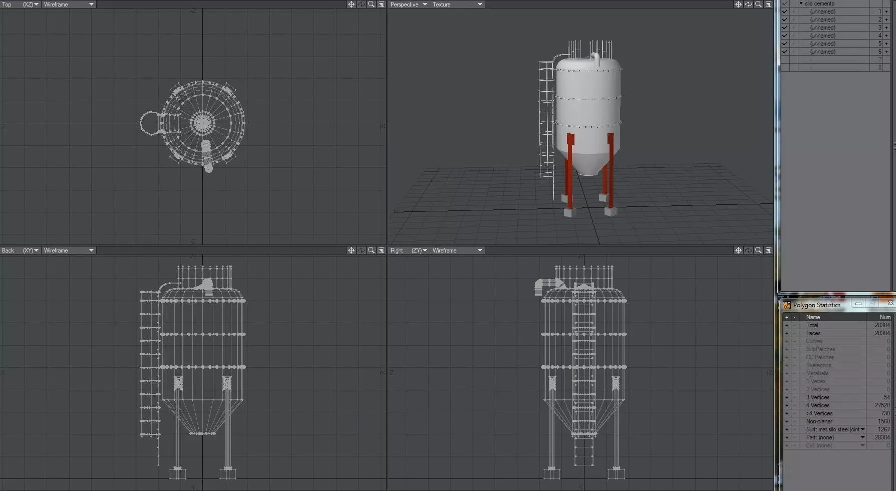 Cement Silo 3D model