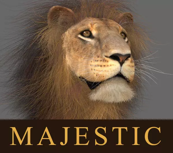 MAjestic Lion - 3d model 3D model_0