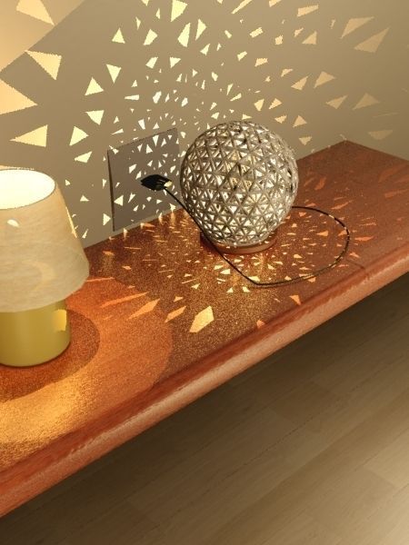 TABLE LIGHT Low-poly 3D model_3