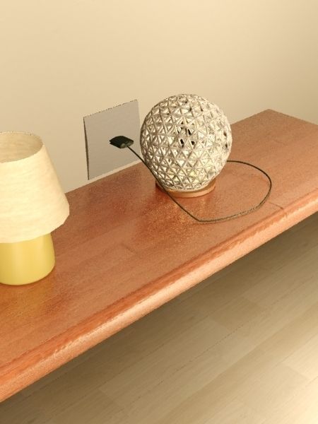 TABLE LIGHT Low-poly 3D model_5