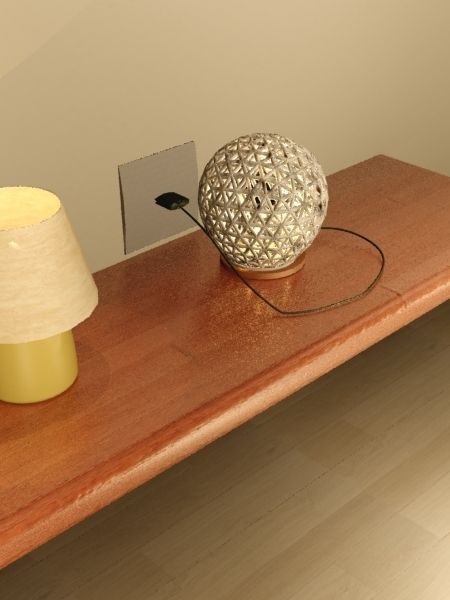TABLE LIGHT Low-poly 3D model_4