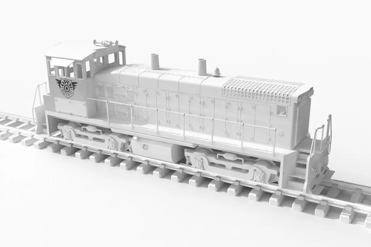 OpenRailway EMD SW1500 Locomotive  Free 3D print model_0