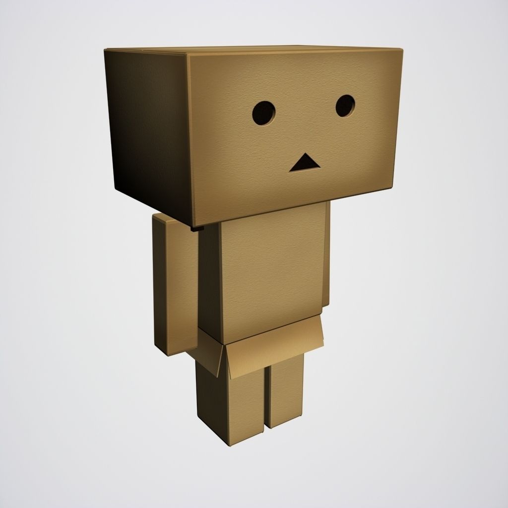 Box Man 3D Model Game ready rigged .max