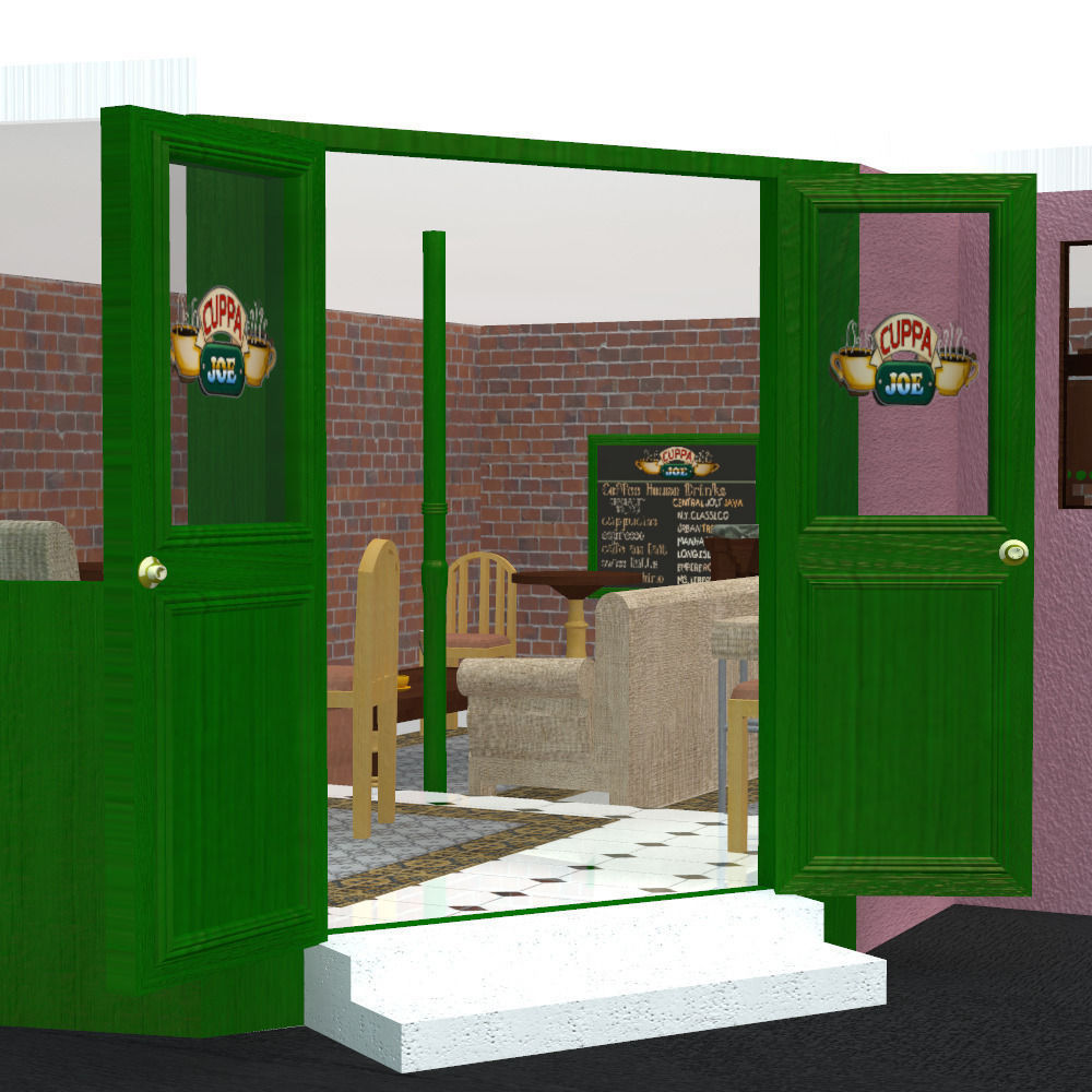 Cuppa Joe Coffee Shop Interior in multiple formats 3D model_5