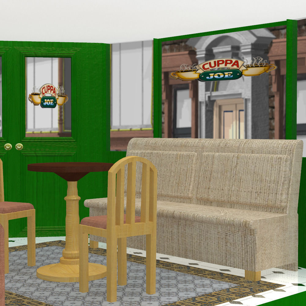 Cuppa Joe Coffee Shop Interior in multiple formats 3D model_14