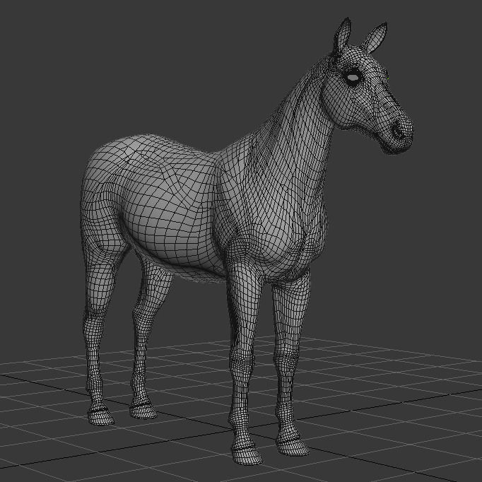 Photoreal HD Zebra - 3d model 3D model_27