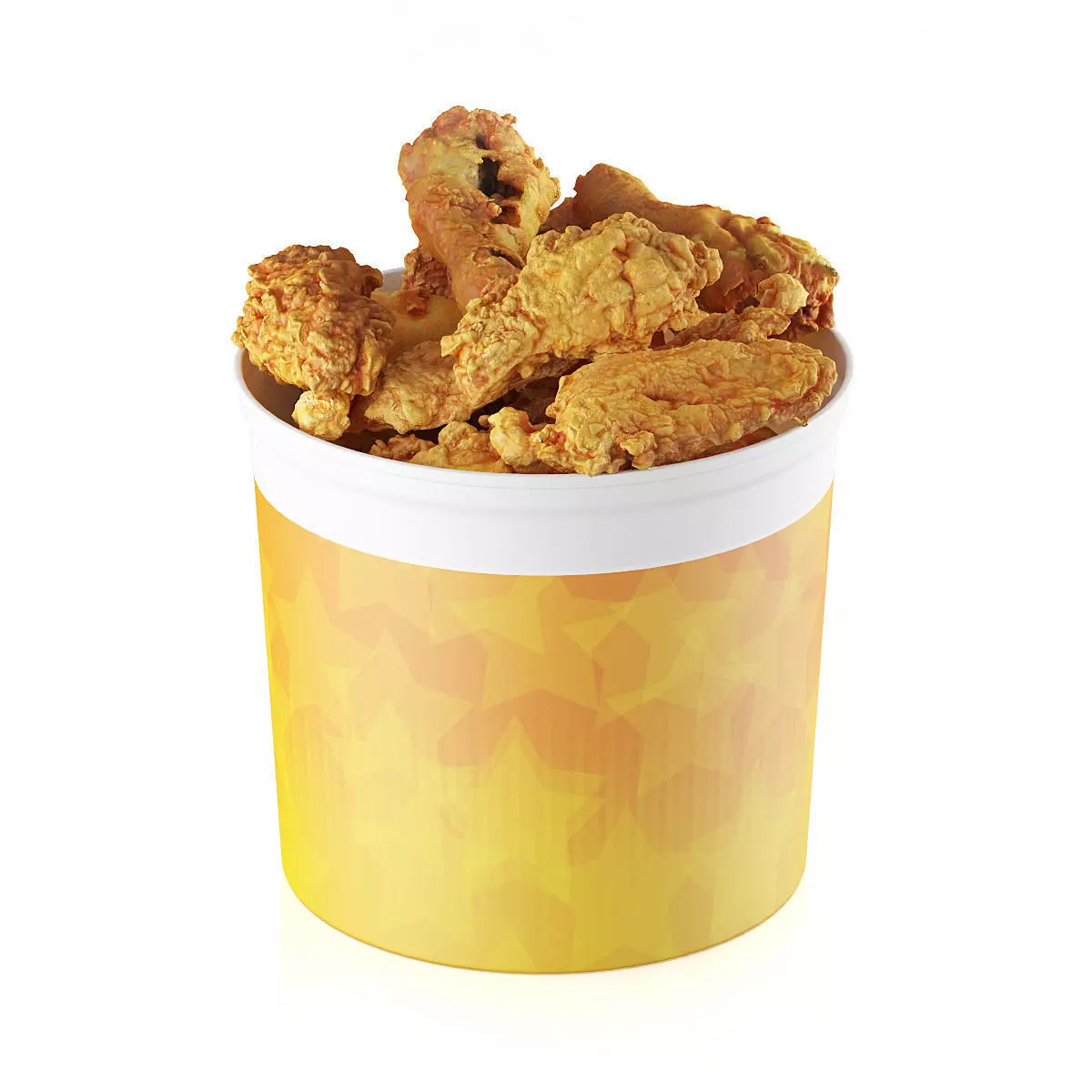 Fried chicken bucket 3D model